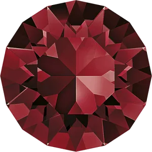 1028 & 1088 Swarovski Chaton & Round Stones, Siam (208)