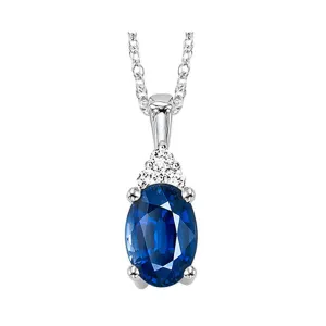 10KT White Gold & Diamond Stunning Neckwear Pendant  - 1/10 ctw