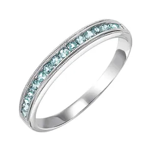 10KT White Gold Classic Book Stackable Fashion Ring