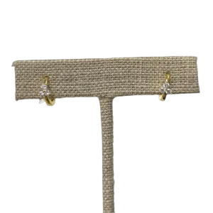 14K Gold and Diamonds Earrings