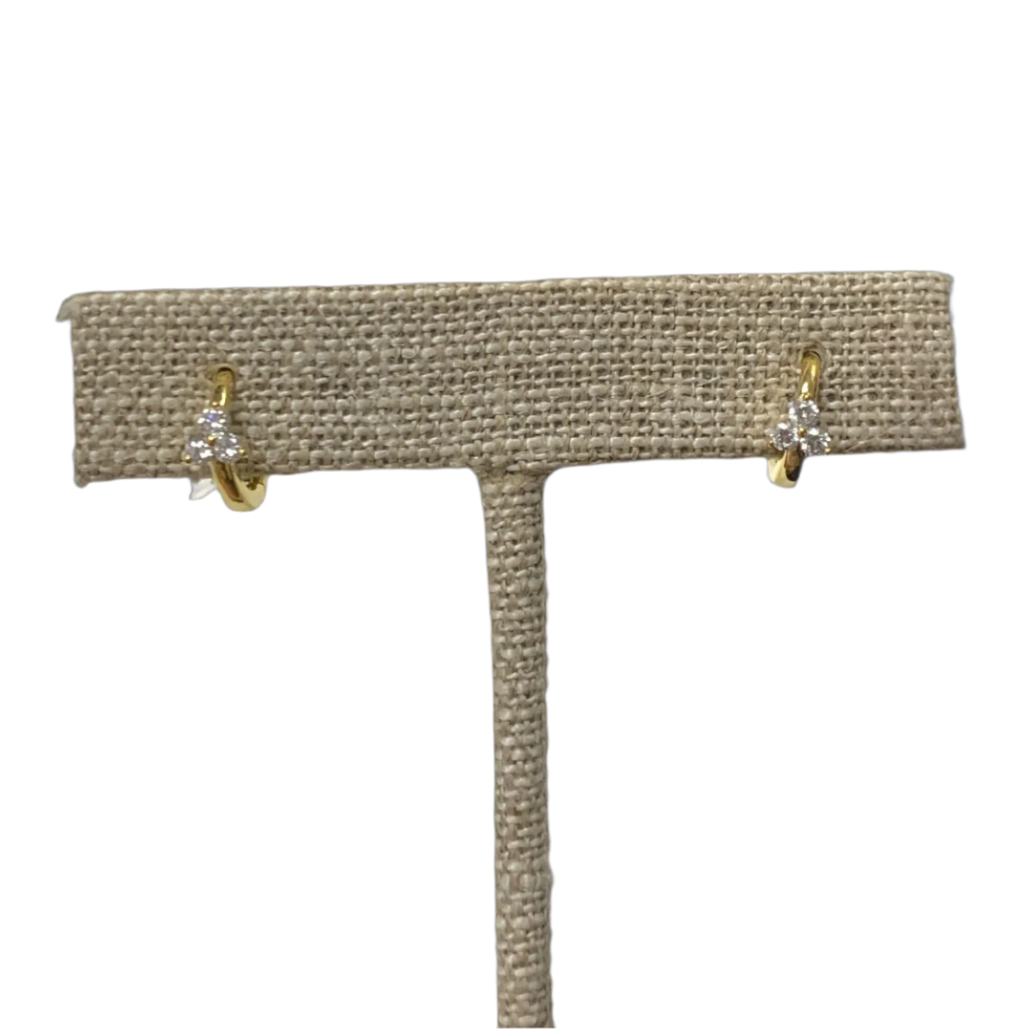 14K Gold and Diamonds Earrings