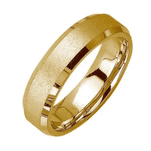 14K or 18K Yellow Gold Plain Ring