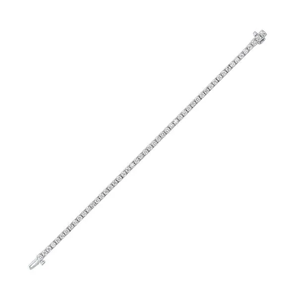 14KT White Gold & Diamond Classic Book Tennis Bracelet  - 4 ctw