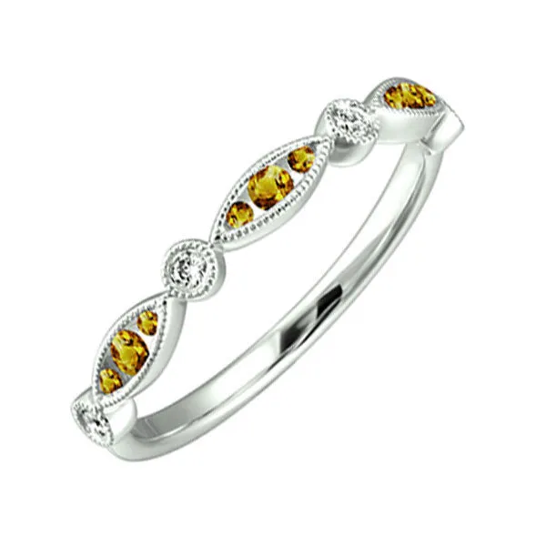14KT White Gold & Diamond Fashion Ring -1/10 ctw