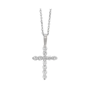 14KT White Gold & Diamond Neckwear Pendant -1/5 ctw