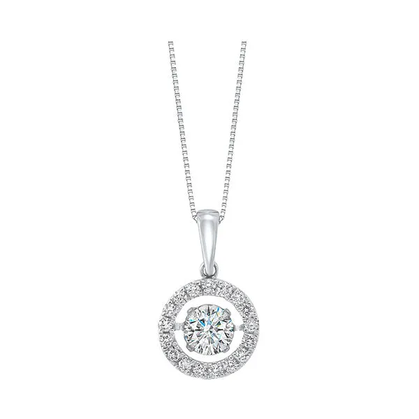 14KT White Gold & Diamond Stunning Neckwear Pendant  - 1/4 ctw