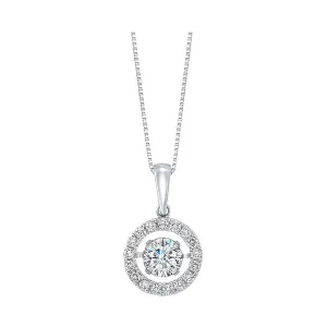14KT White Gold & Diamond Stunning Neckwear Pendant  - 1/4 ctw