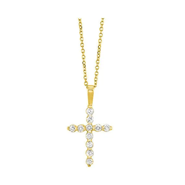 14KT Yellow Gold & Diamond Stunning Neckwear Pendant  - 1/10 ctw