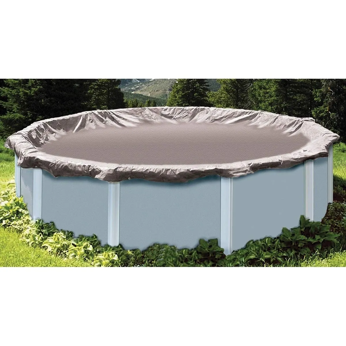 15' Super Deluxe Winter Cover Silver Round
