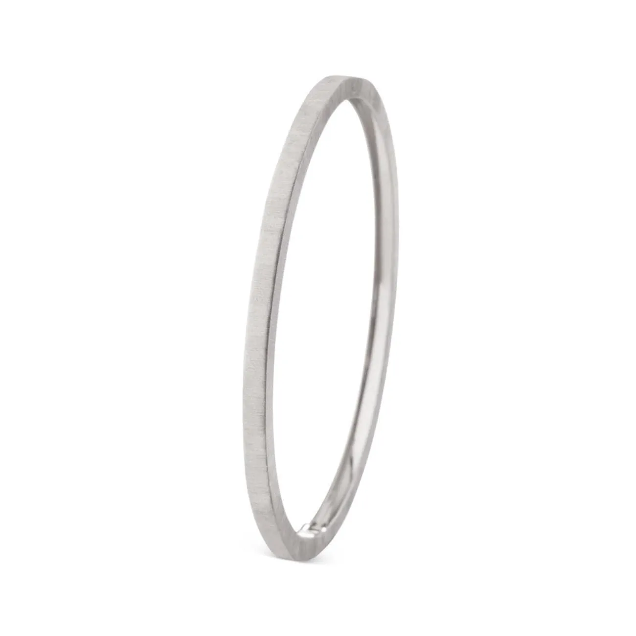 18KT WHITE GOLD 3MM MACRI CLASSICA BANGLE