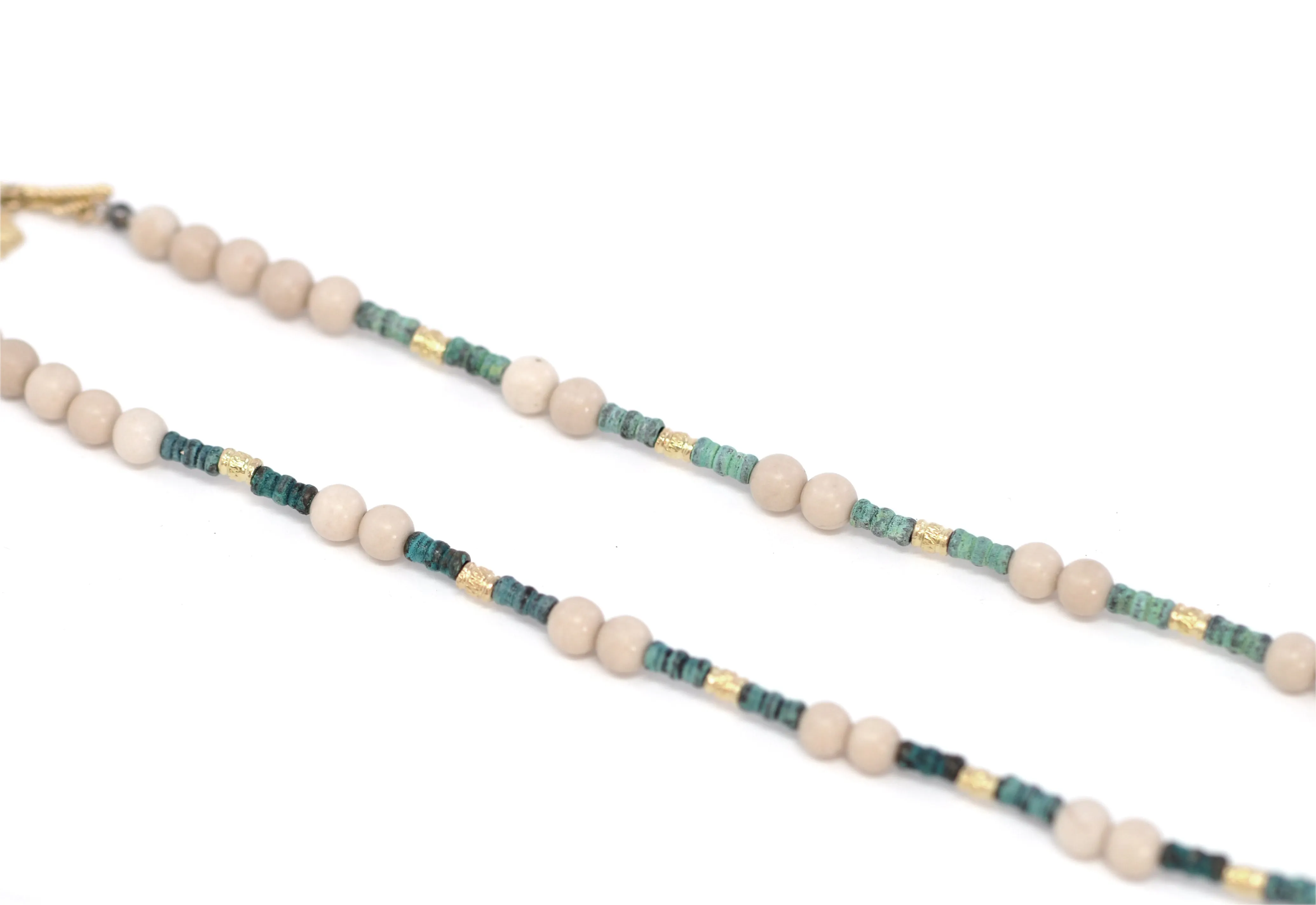 19" MULTI-BEADED NECKLACE