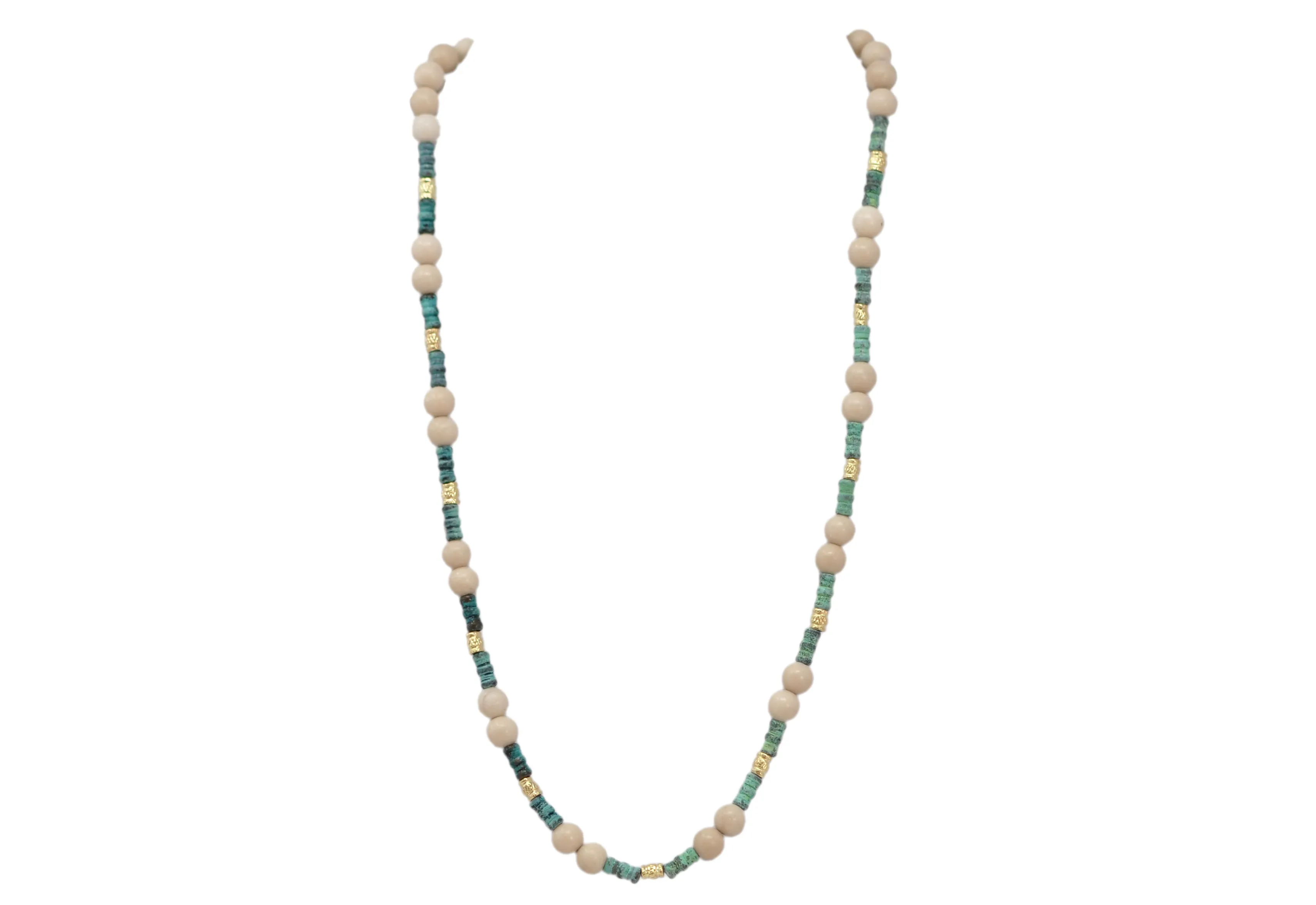 19" MULTI-BEADED NECKLACE
