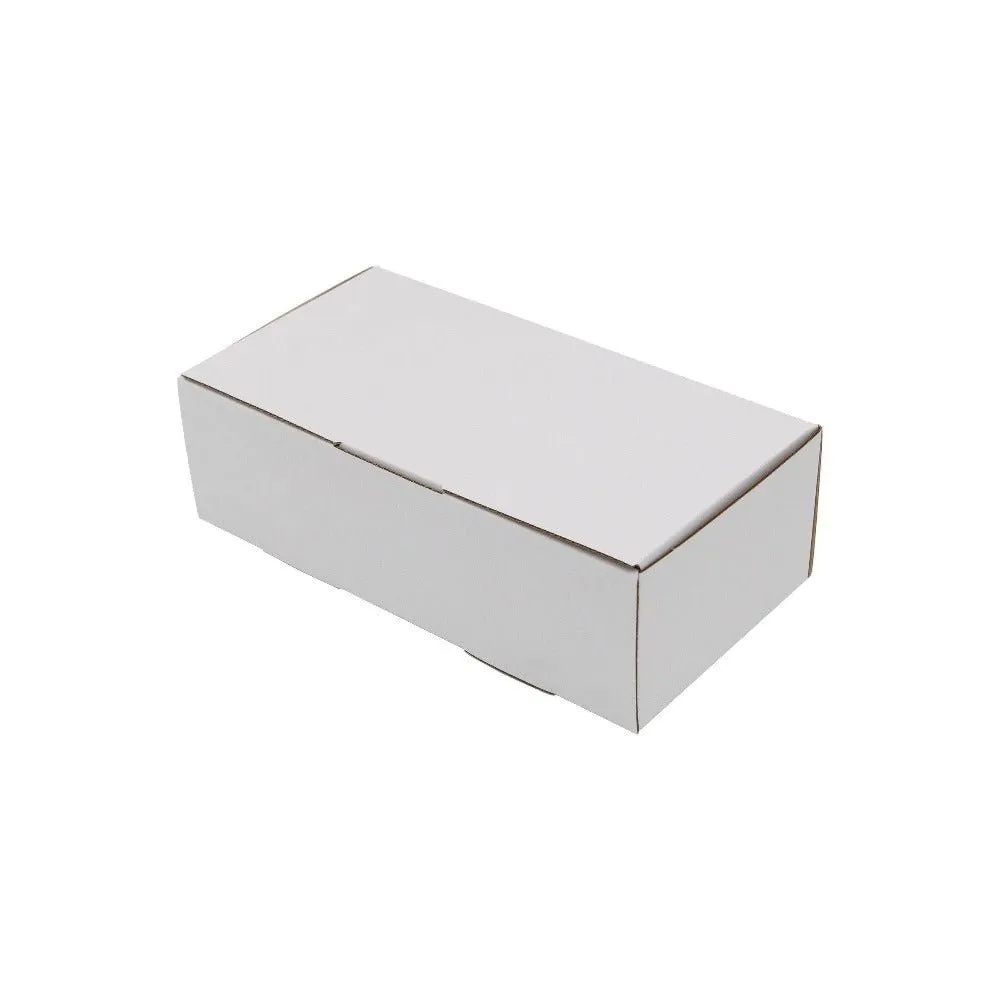 240 x 125 x 75mm Die cut White Mailing Box B4