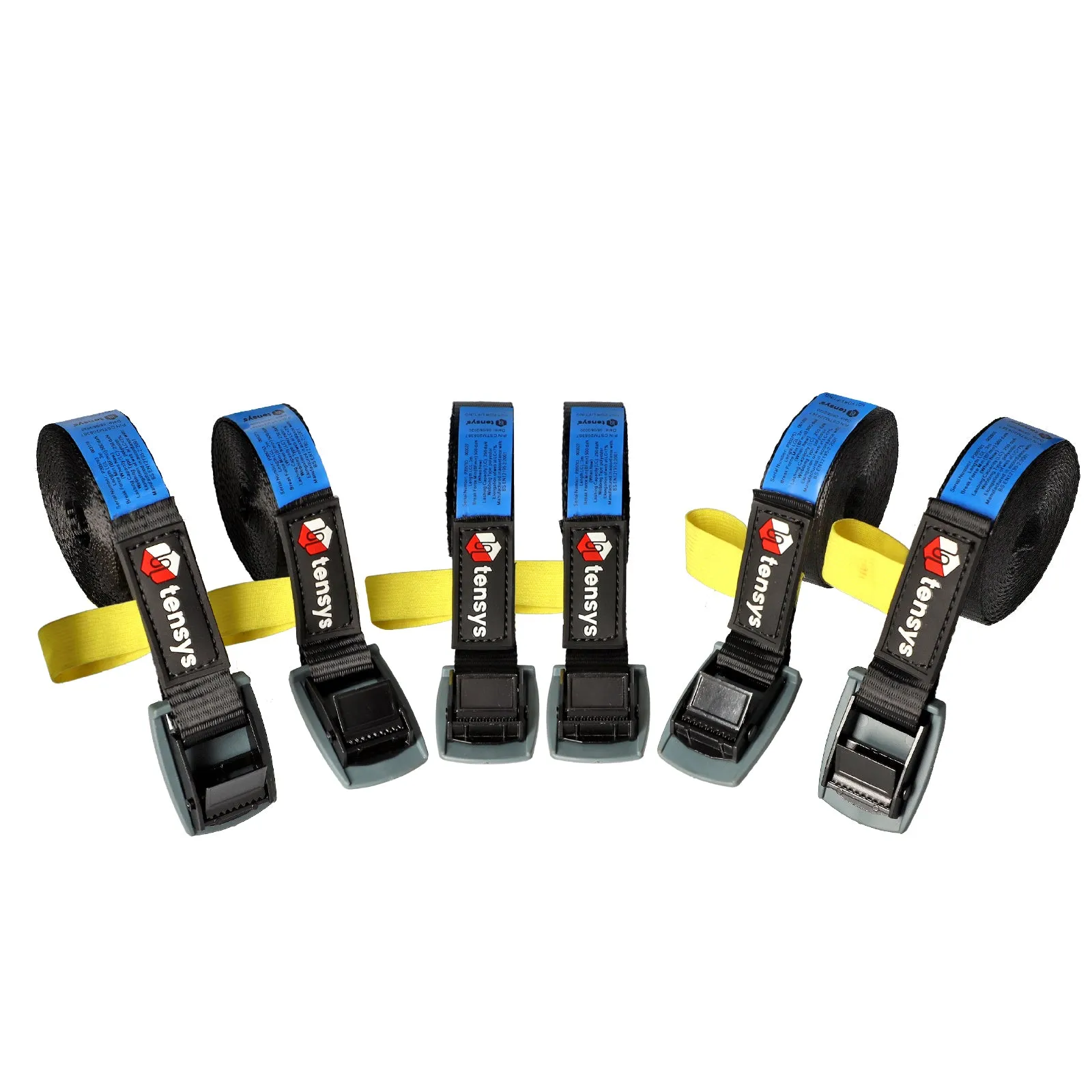 25mm Wide 250kg 3m Max Length Premium Cam Buckle Straps - Endless (Pack of 6)