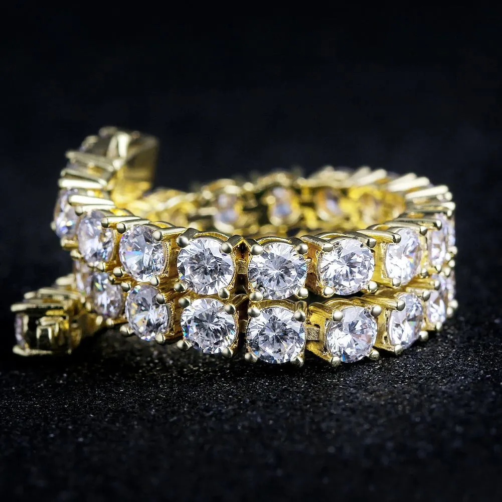 3/4/5mm Tennis Bracelet 14K Gold Plated