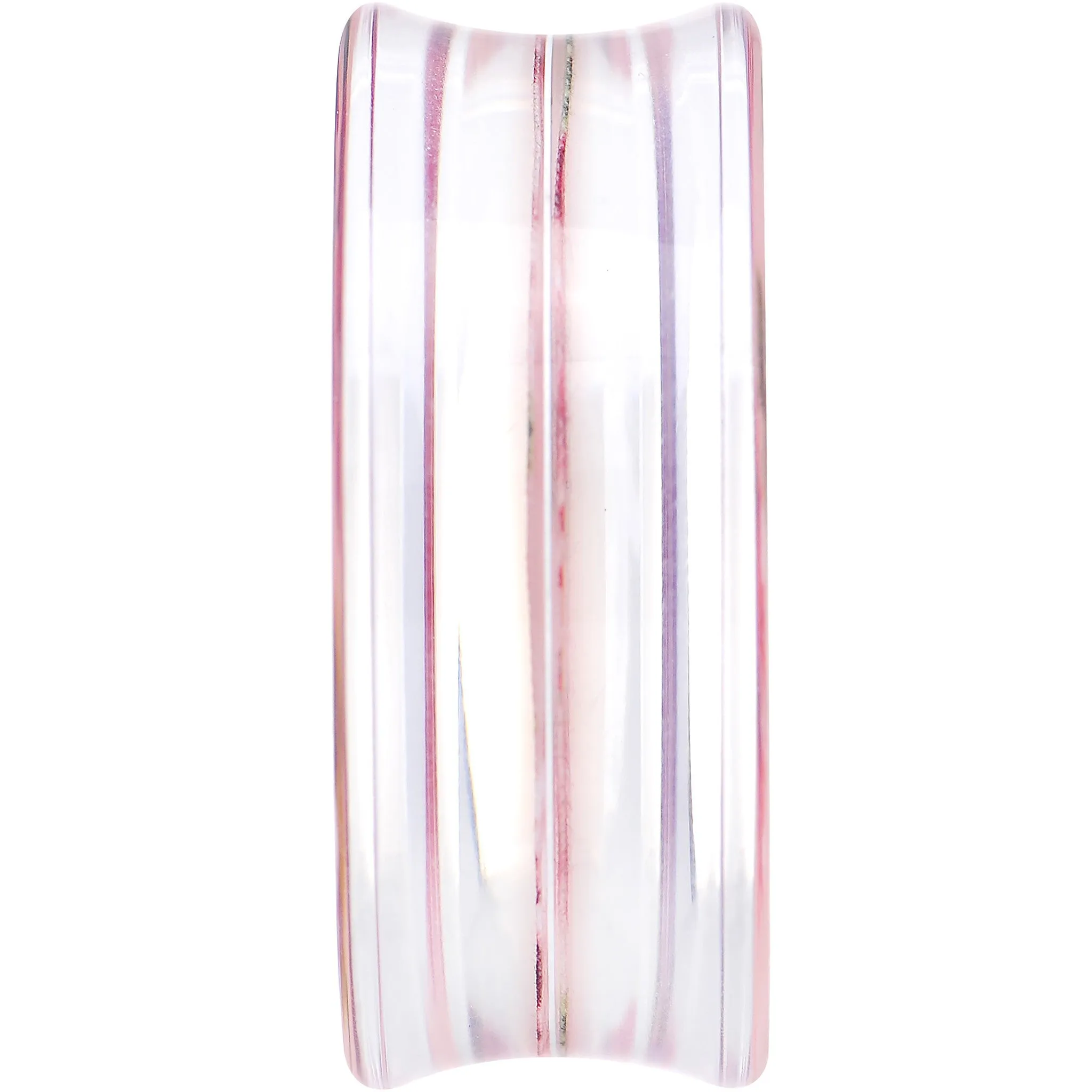 34mm Acrylic Pink Grandma's Wallpaper Flowered Saddle Plug