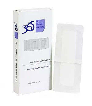 365 Non-woven Island Dressings 8cm x 15CM x 50