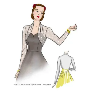 #4012    1940s Sleek Sleeve Bolero