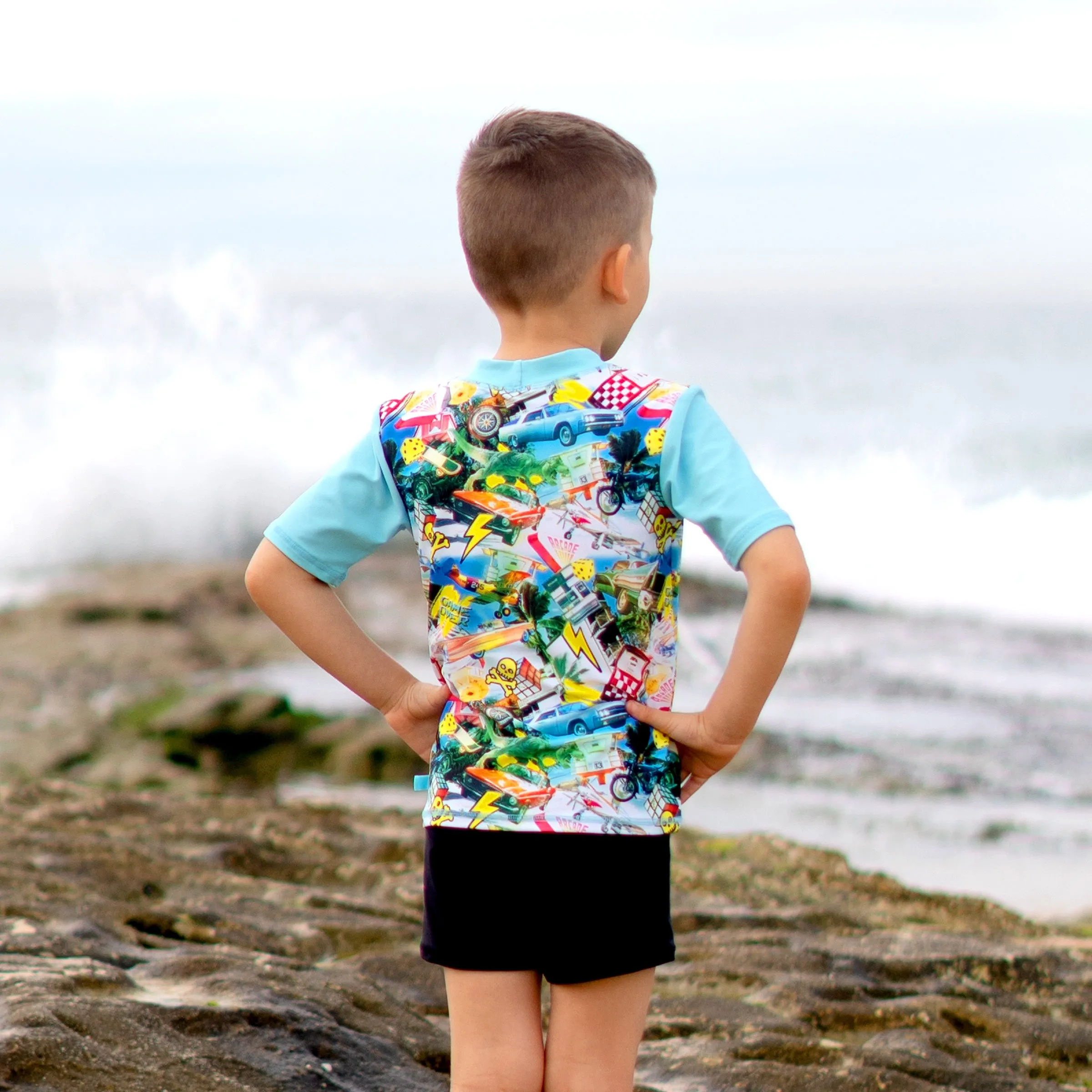 409 Mash Up Short Sleeve Rashvest Set