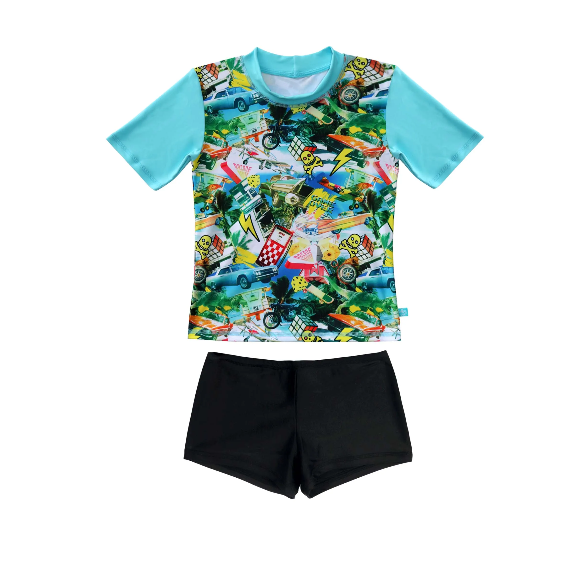 409 Mash Up Short Sleeve Rashvest Set