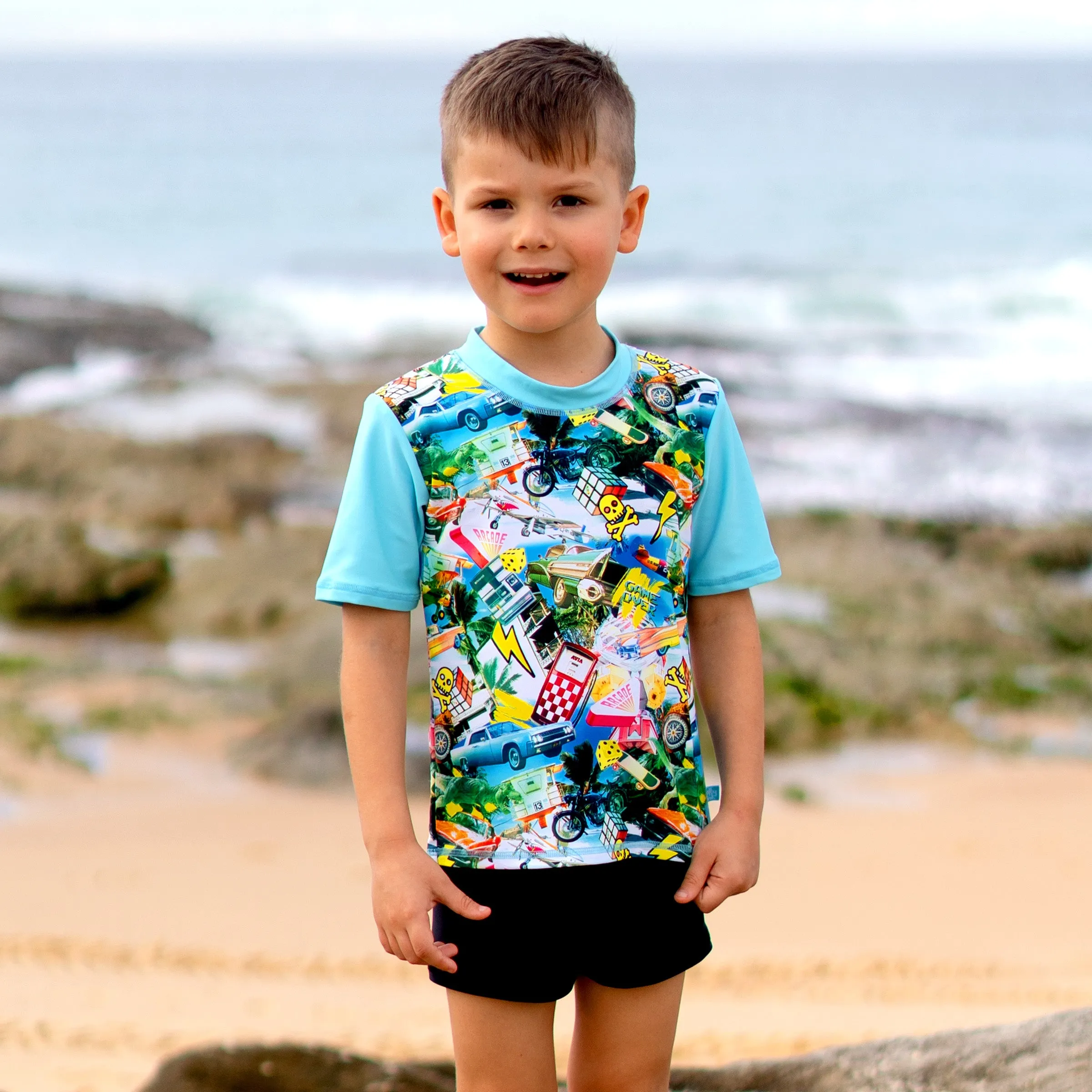 409 Mash Up Short Sleeve Rashvest Set
