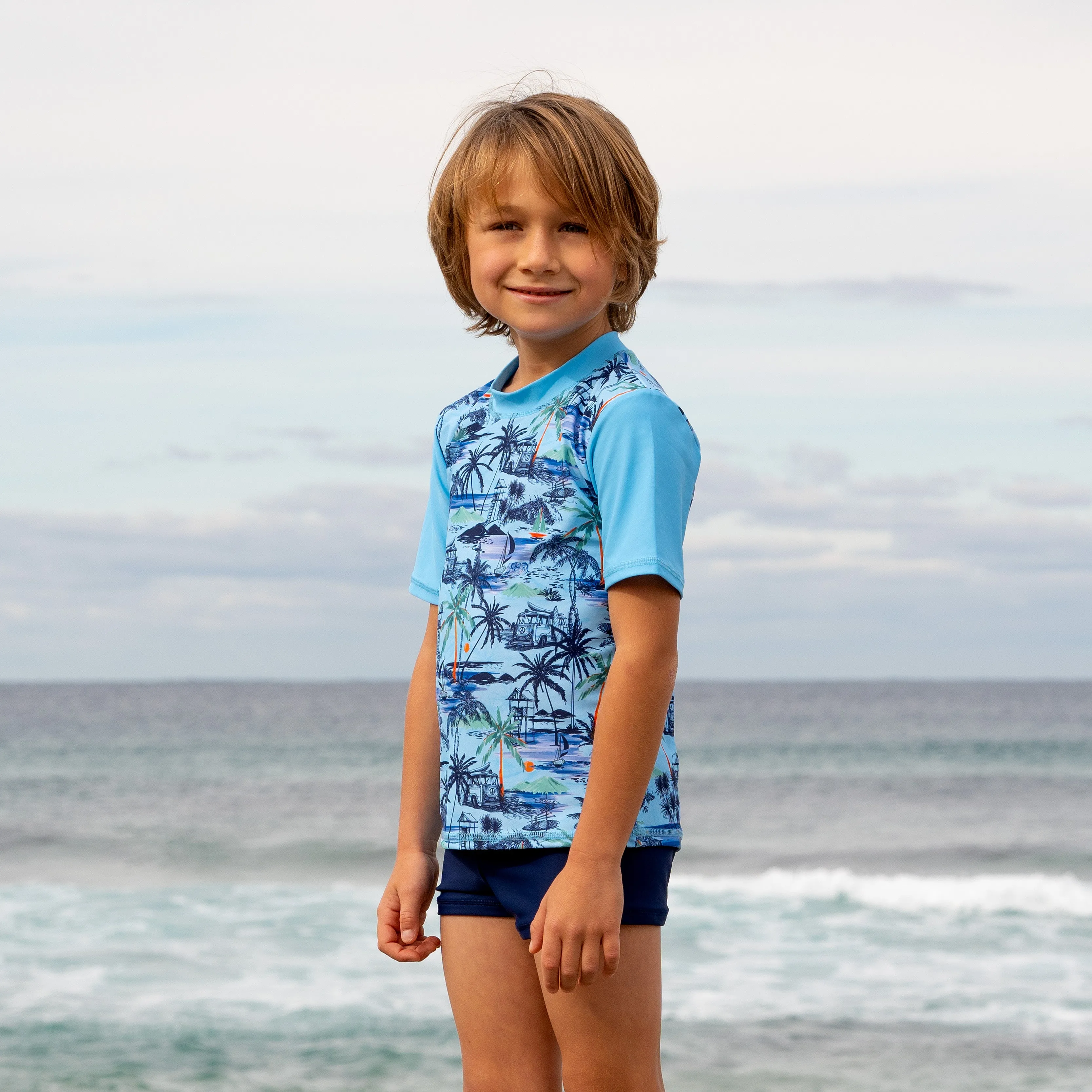 409 Vintage Surf Short Sleeve Rashvest Set