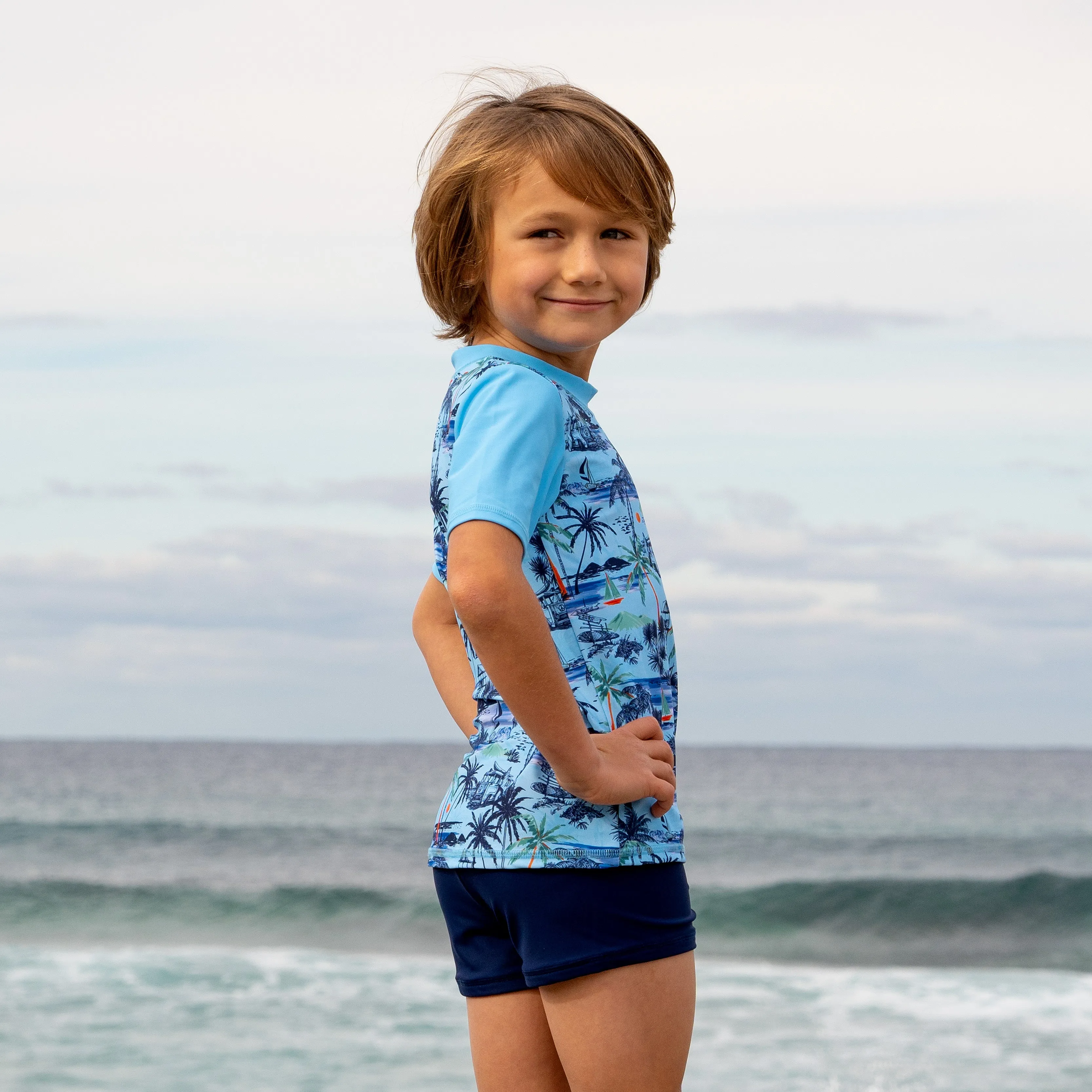 409 Vintage Surf Short Sleeve Rashvest Set