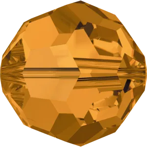 5000 Swarovski Round Beads, Topaz (203)