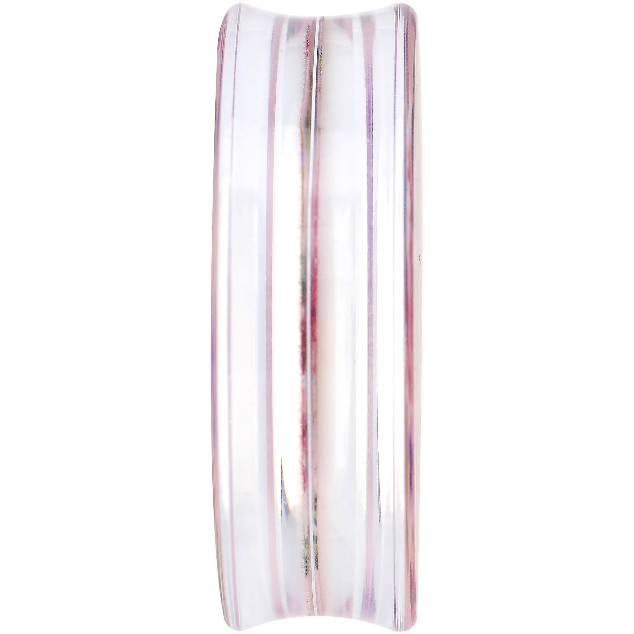 50mm Acrylic Pink Grandma's Wallpaper Flowered Saddle Plug