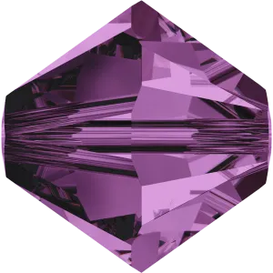 5328 Swarovski Bicone Beads, Amethyst (204)