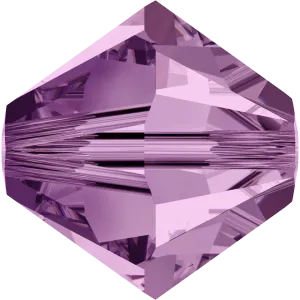 5328 Swarovski Bicone Beads, Light Amethyst (212)