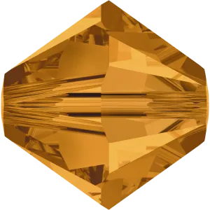 5328 Swarovski Bicone Beads, Topaz (203)