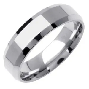 6mm 14K or 18K White Gold Traditional Ring