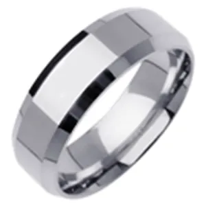 7mm 14K or 18K White Gold Traditional Ring