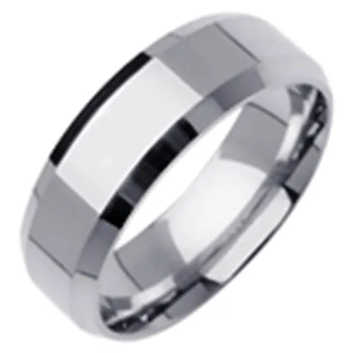 7mm 14K or 18K White Gold Traditional Ring