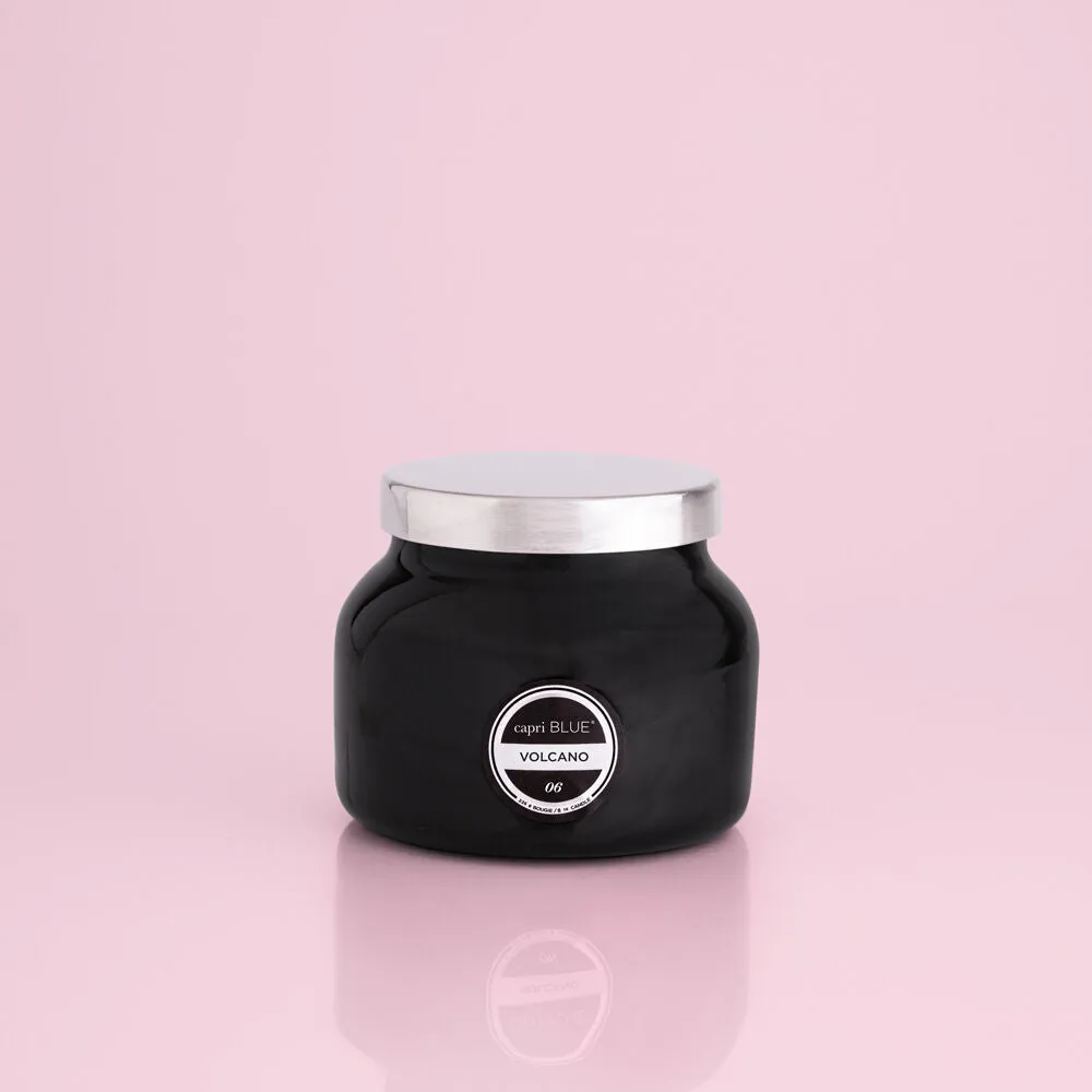 8 oz. Black Petite Jar (Volcano)