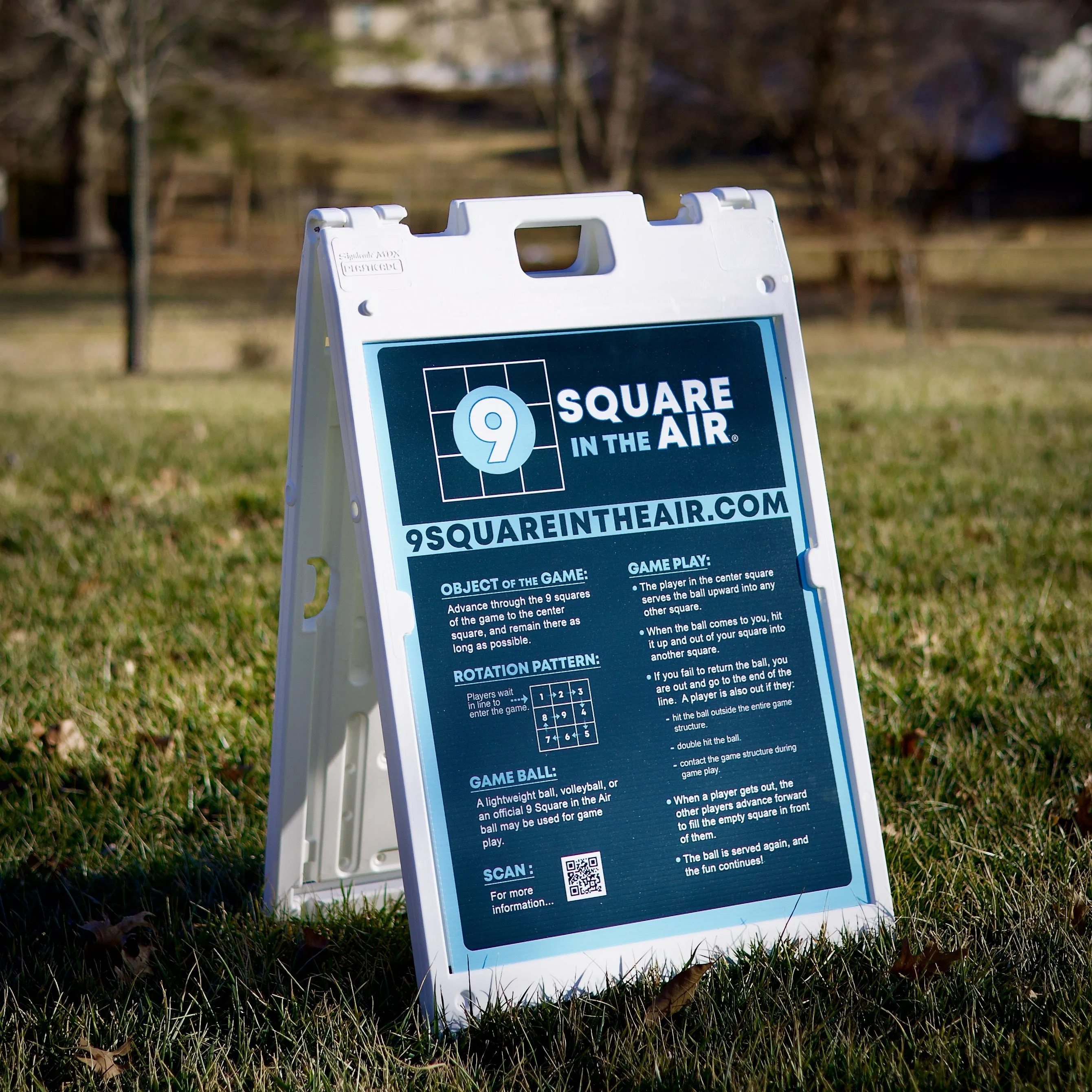 9 Square in the Air Rules Sign