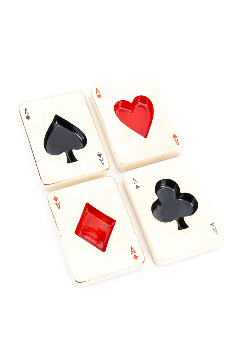 Aces Card Suit Tray Set