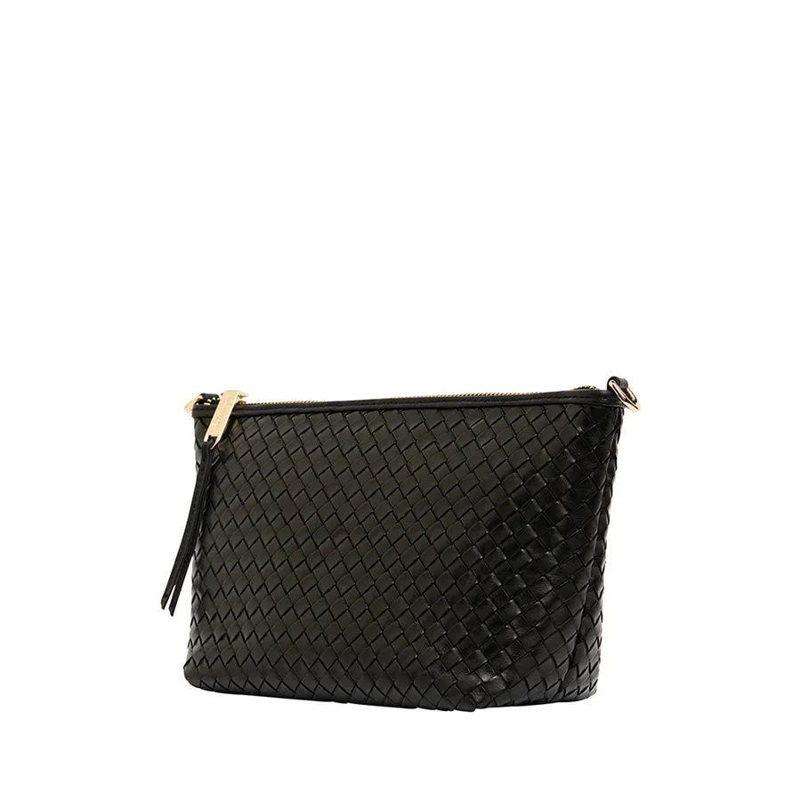 AGNES BAG - BLACK WEAVE