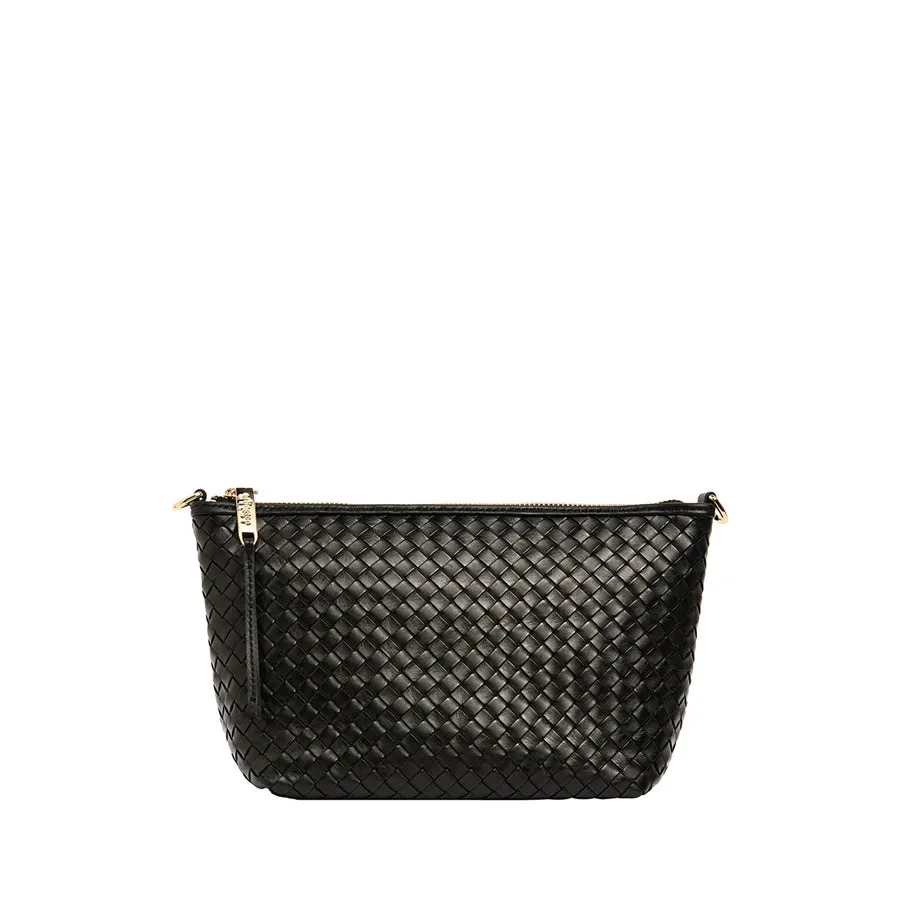 AGNES BAG - BLACK WEAVE