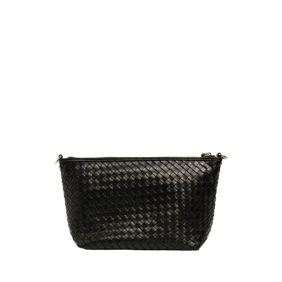 AGNES BAG - BLACK WEAVE