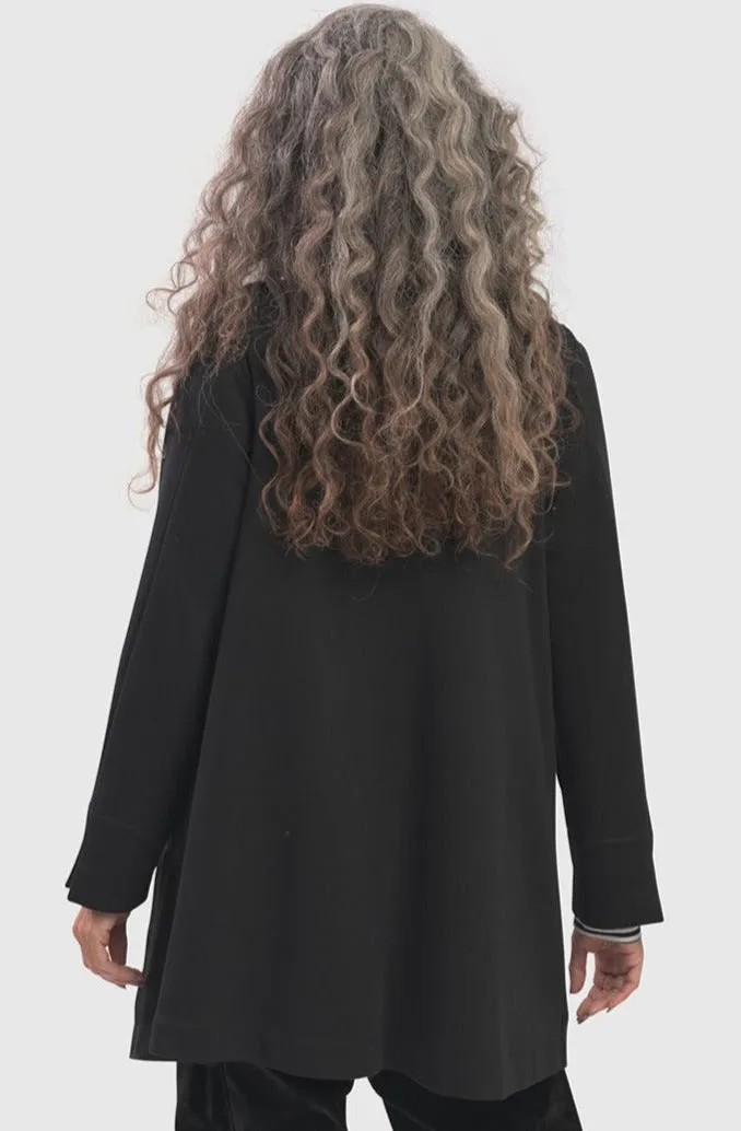 Alembika Urban Sleek Satin-Trim Jacket