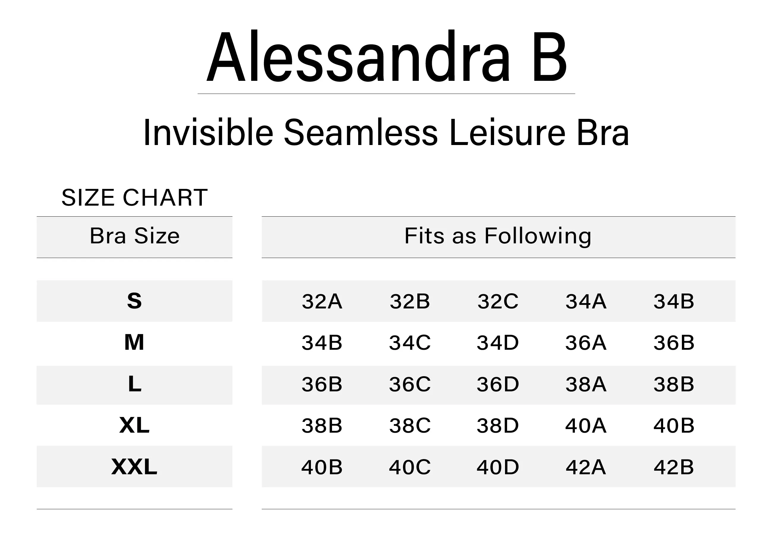 Alessandra B Invisible Seamless Leisure Bra - M8932