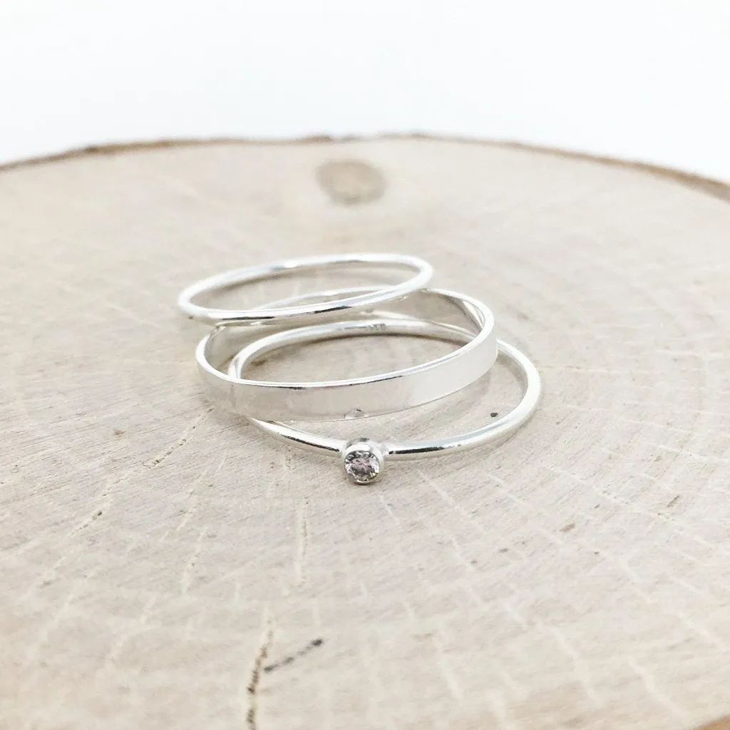 Alexandra Stacking Ring | Silver