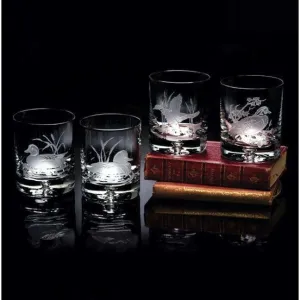 American Ducks Rock Old Fashioned Glass Set