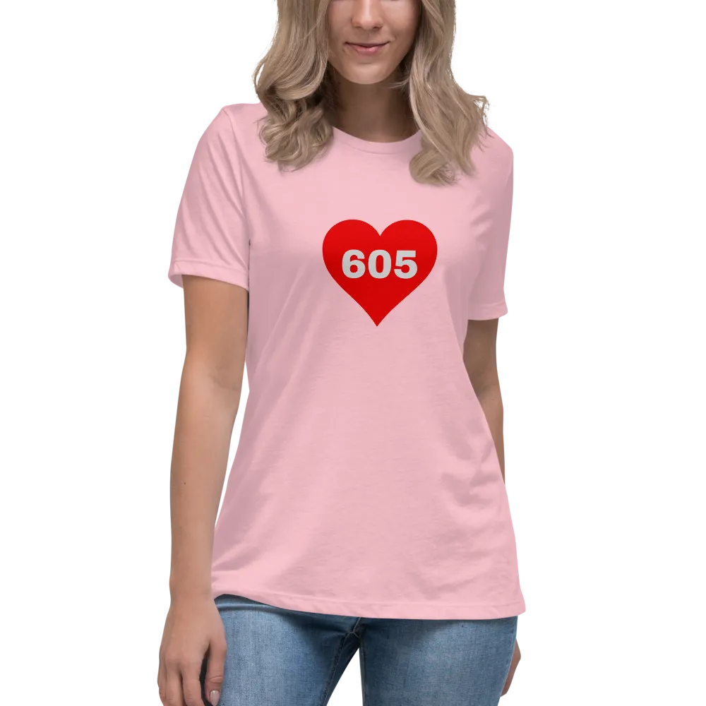 AREA CODE 605 Women's Relaxed T-Shirt