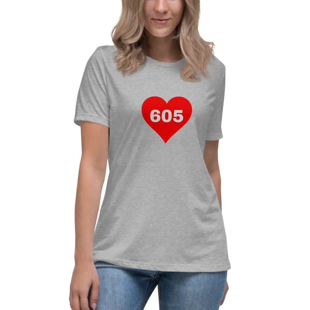AREA CODE 605 Women's Relaxed T-Shirt