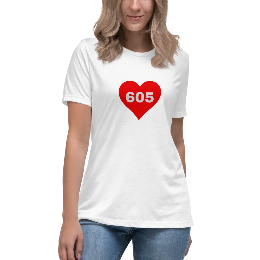 AREA CODE 605 Women's Relaxed T-Shirt