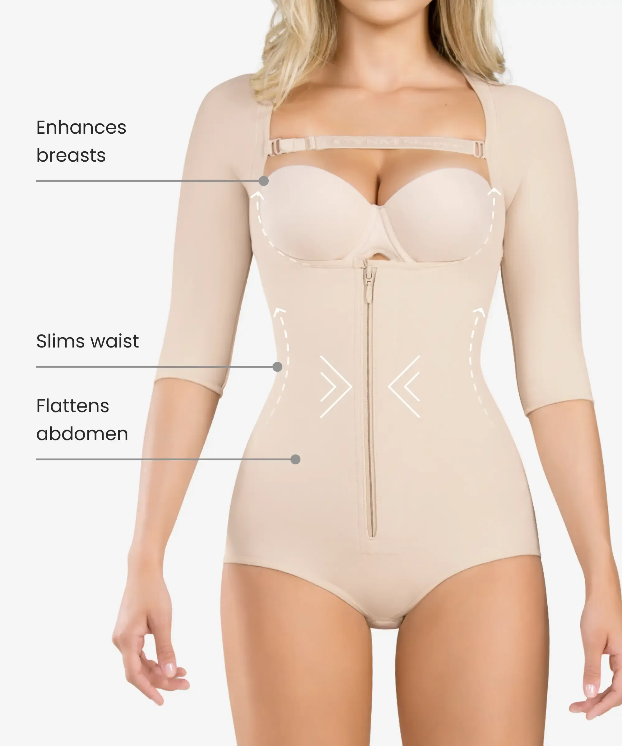 Arms and abdomen body shaper - Style 286