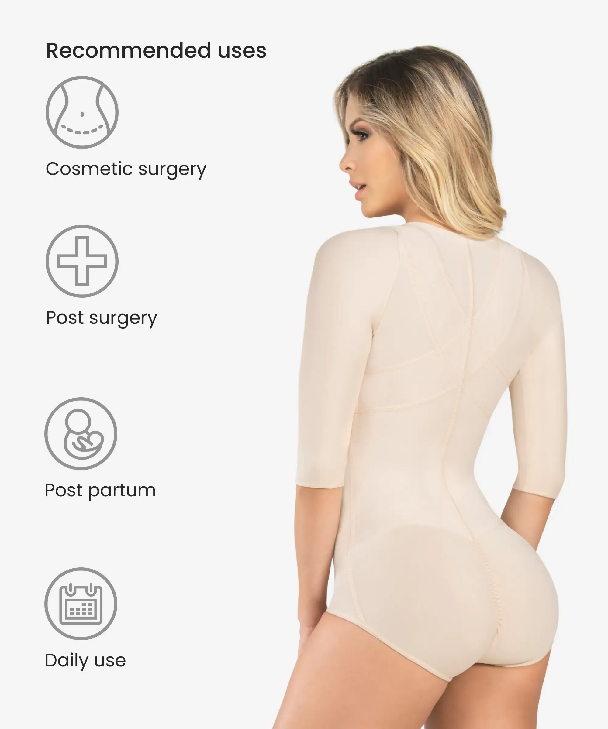 Arms and abdomen body shaper - Style 286